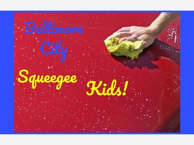 Hand wash service by local kids!