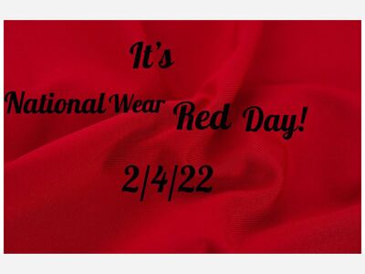 It’s National Wear Red Day!