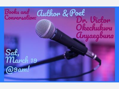 Books and Conversation with Author and Poet, Dr. Victor Okechukwu Anyaegbuna!