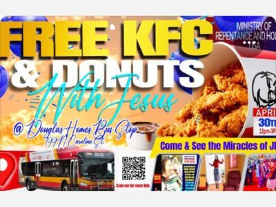 Free KFC & Donuts with Jesus