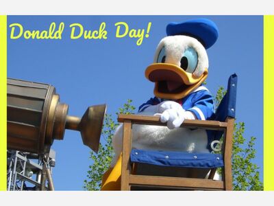 It’s Donald Duck Day!